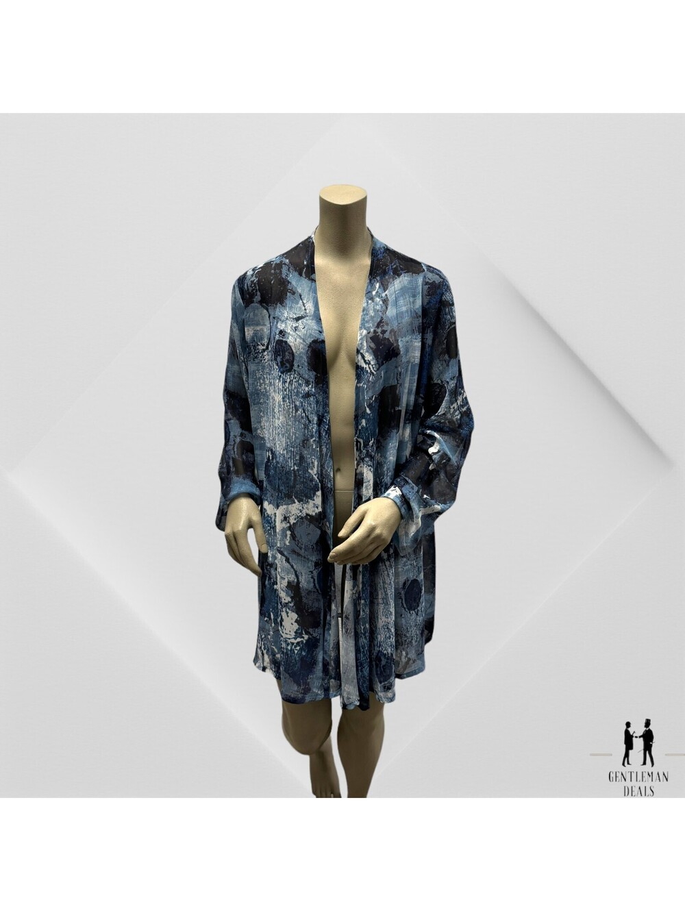 Bryn Walker Women's long Cardigan open front jersey viscose Size M medium